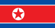 Corea del Nord Bandera nacional